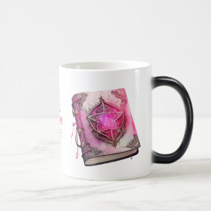 Create Your Own Pink Pentacle Grimoire Magic Mug