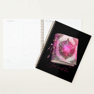 Create Your Own Pink Pentacle Grimoire Planner