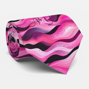 Create Your Own Pink Purple Ombre Waves Tie