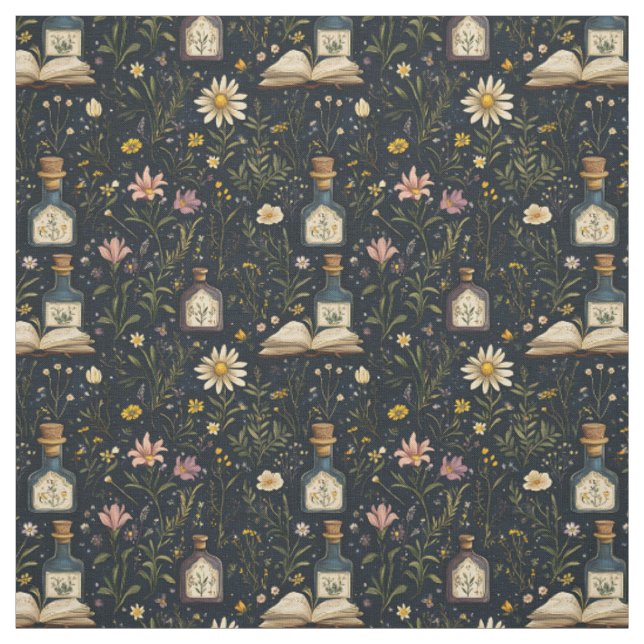 Create Your Own Pink Wildflower Daisies Magic Fabric (Swatch)