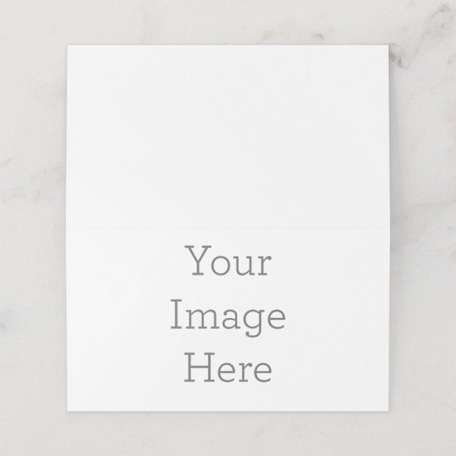 Folded Place Card, Fold Style: Horizontal, Paper: Signature Matte, Envelopes: None (Outside Unfolded)