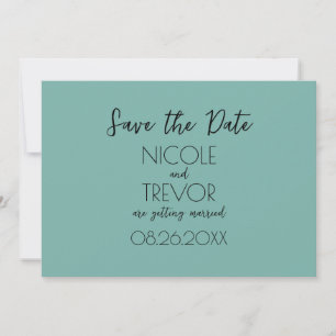 Create Your Own - Plain Minimalist Save The Date