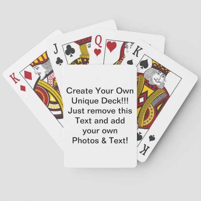 Create Your Own Playing Cards (Back)