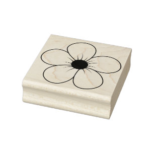 Create Your Own Plum Blossom Flower Floral Rubber Stamp
