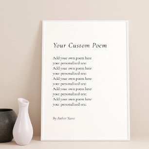 Create Your Own Poem Poster