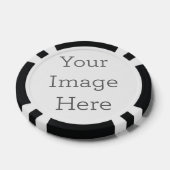 Composite Poker Chips, Black Striped Edge (Single)