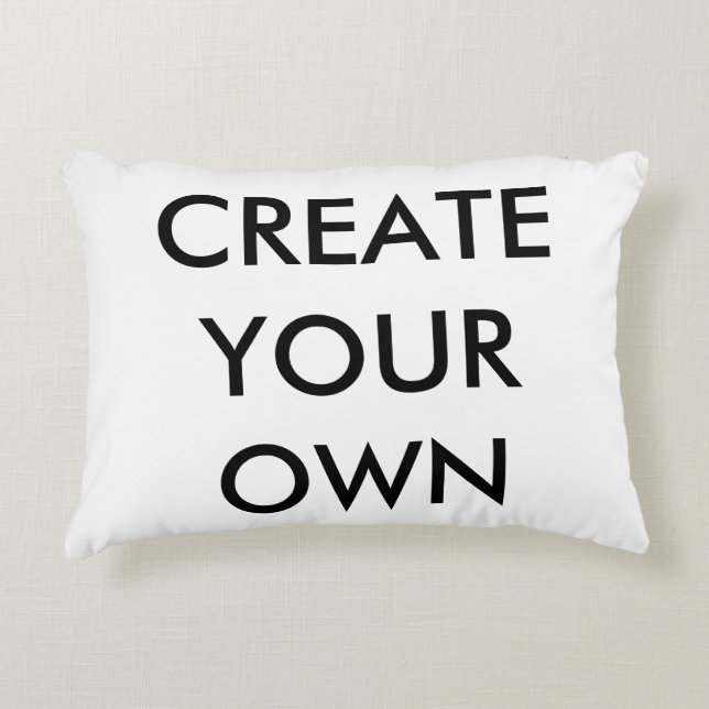 Create Your Own Polyester Accent Pillow 12" x 16" (Front)