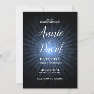 Create Your Own Polygon Sunburst Wedding Invitation