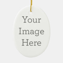 Create Your Own Porcelain Oval Ornament