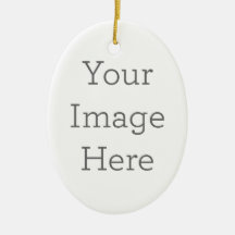 Create Your Own Porcelain Oval Ornament