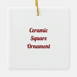 Create Your Own Porcelain Square Ornament