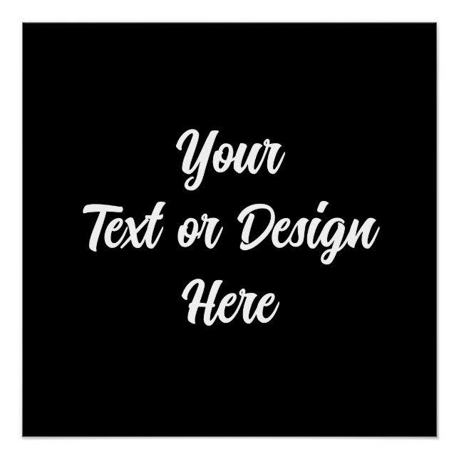 Create Your Own Poster (Front)