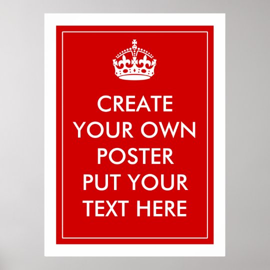 Create Your Own Poster Zazzle.co.uk