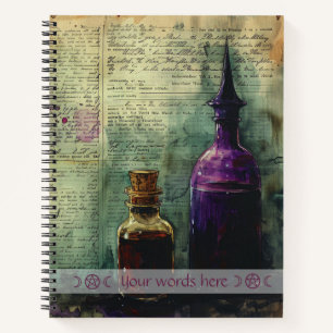 Create Your Own Potion Bottles Apothecary Notebook