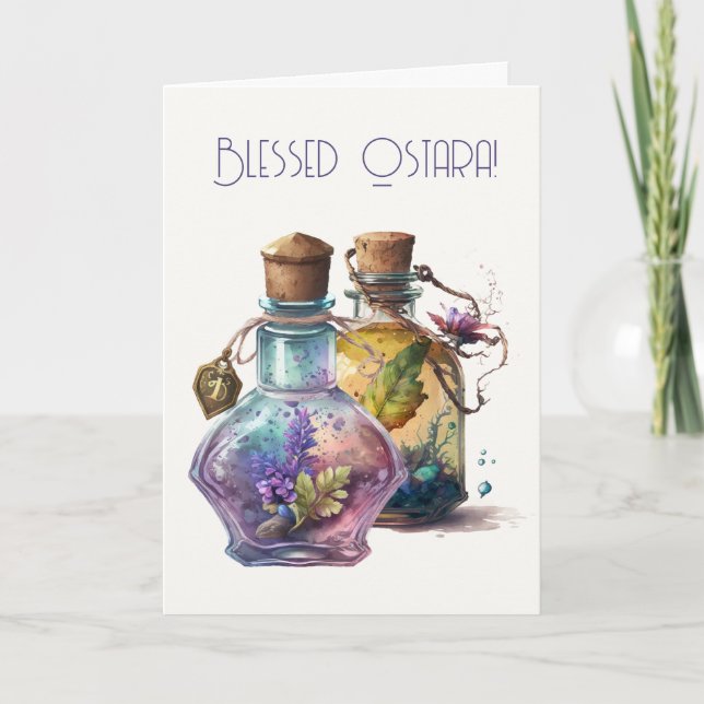 Create Your Own Potion Bottles Holiday Card (Front)