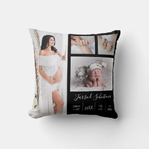 Create Your Own Pregnancy and Baby Boy Photo Cushion
