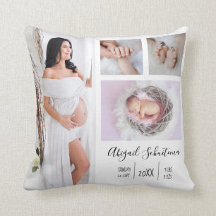 Create Your Own Pregnancy and Baby Photo Keepsake Cushion