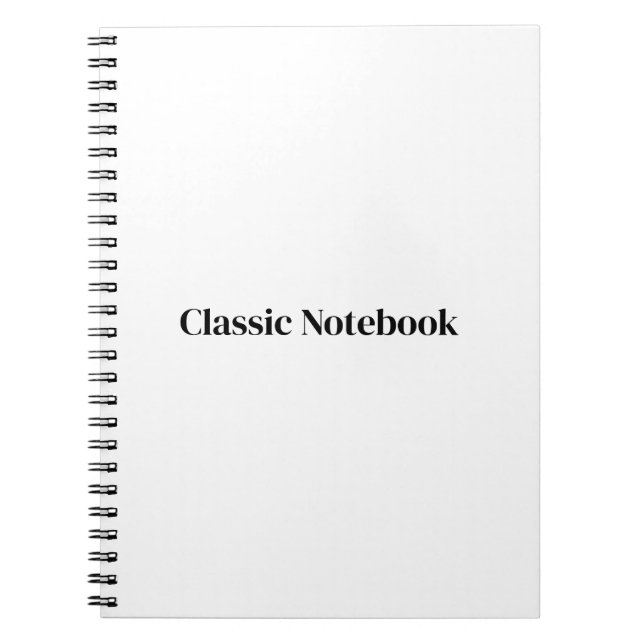Create Your Own Premium | 6.5" x 8.75" Classic Notebook (Front)