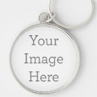 Create Your Own Premium Round Keychain, Large