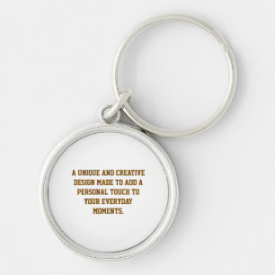 Create Your Own Premium Round Keychain Small Keyc