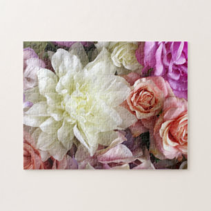 Create Your Own Pretty Flower Botanical Jigsaw Puzzle