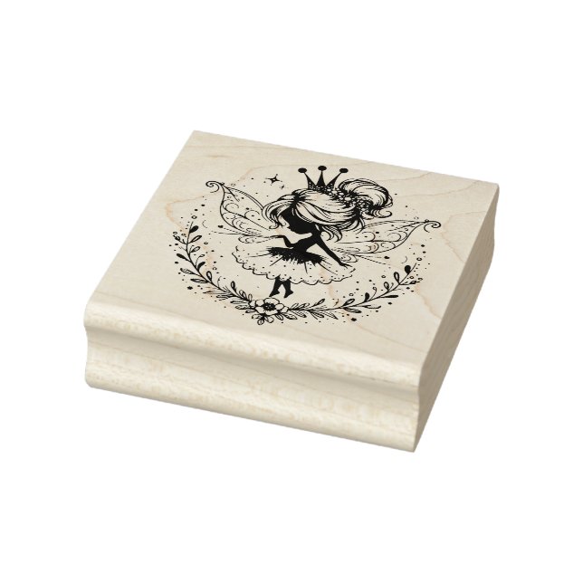 Create Your Own Pretty Petals Fairy Princess Rubber Stamp (Stamp)