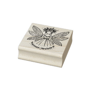 Create Your Own Pretty Pixie Flower Fairy Rubber Stamp