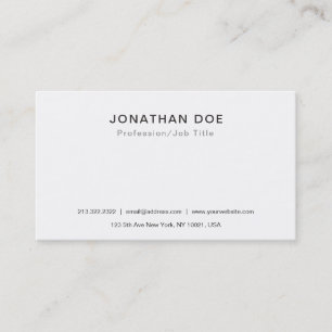 Create Your Own Professional Classic Clean Elegant Business Card
