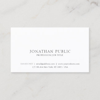 Create Your Own Professional Modern Elegant Simple Business Card