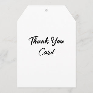 Create Your Own Promotion 5" x 7" Tag Thank You Card