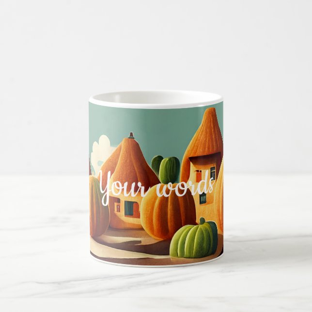 Create Your Own Pumpkin Village Magic Mug (Center)