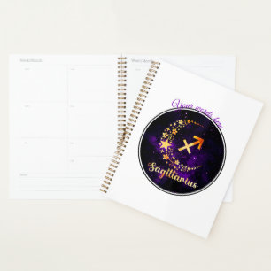 Create Your Own Purple Celestial Sagittarius Planner