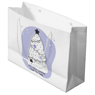 Create Your Own Purple Christmas Tree Large Gift Bag