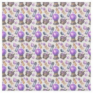 Create Your Own Purple Crystal Ball Fabric