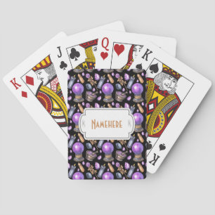 Create Your Own Purple Crystal Ball Playing Cards