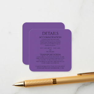 Create Your Own - Purple Enclosure Card