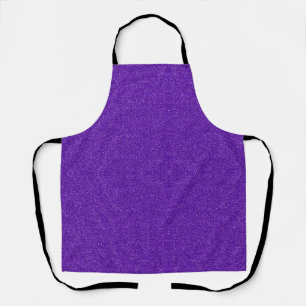 Create Your Own Purple Glitter Apron