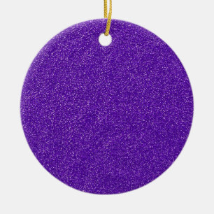 Create Your Own Purple Glitter Ceramic Tree Decoration