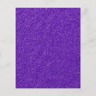 Create Your Own Purple Glitter Flyer