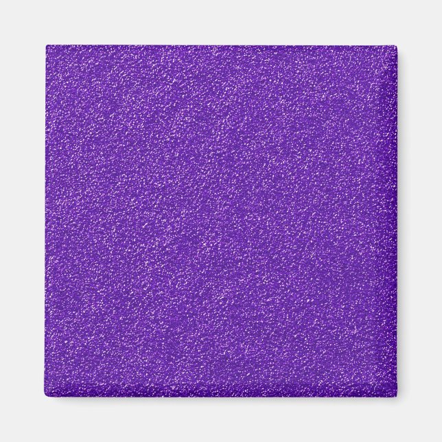 Create Your Own Purple Glitter Magnet (Front)