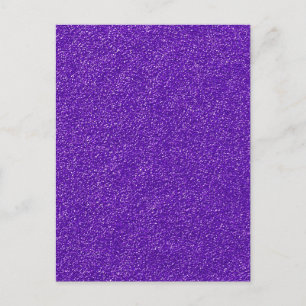 Create Your Own Purple Glitter Postcard
