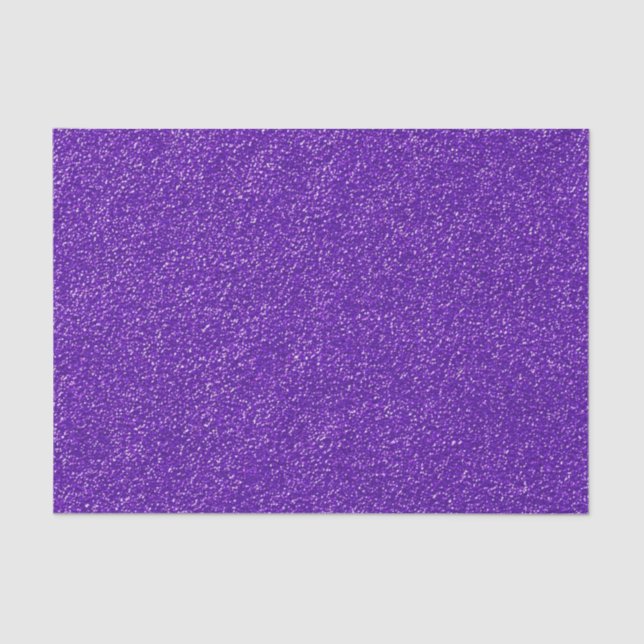 Create Your Own Purple Glitter Tissue Paper (Front)
