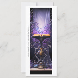 Create Your Own Purple Gothic Grimoire Bookmark