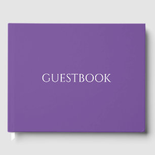Create Your Own - Purple Guest Book