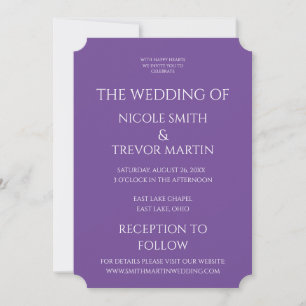 Create Your Own - Purple Invitation