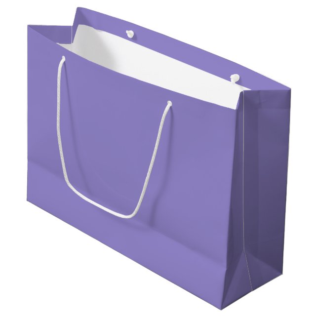 Create Your Own Purple Large Gift Bag (Front Angled)