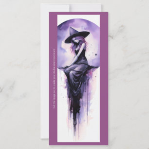 Create Your Own Purple Moon Witch Bookmark