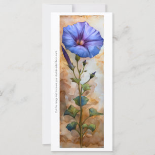 Create Your Own Purple Morning Glory Bookmark