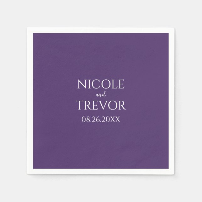 Create Your Own - Purple Napkin (Front)