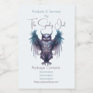 Create Your Own Purple Owl Apothecary Label